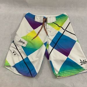 Billabong 10 1/2 Board Shorts Size 29 multi color